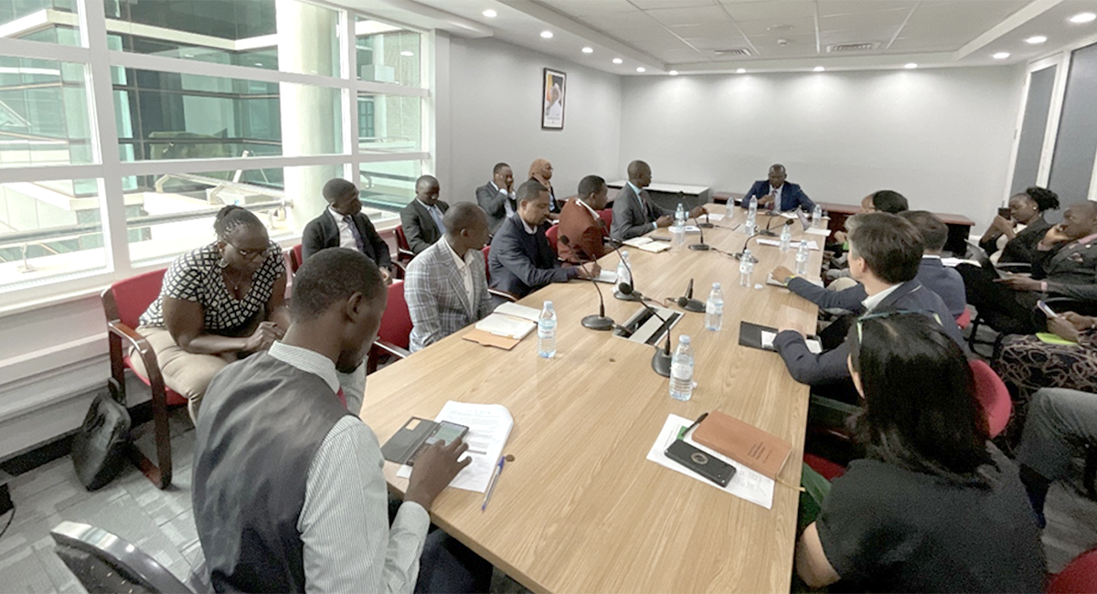 While at the National Planning Authority, the team met with the Executive Director and a number of senior officials from the authority.