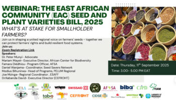 Our Seeds, Our Sovereignty CSOs Push Back on Commercial Bias In The EAC Seed Bill, 2025